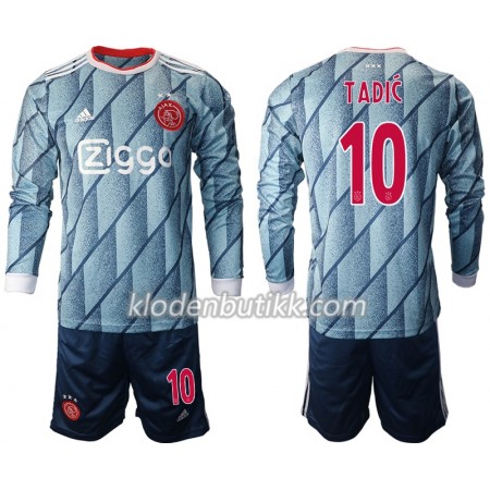 AFC Ajax Dusan Tadic 10 Barn Bortedraktsett 2020-2021 Langermet (+ Korte bukser)